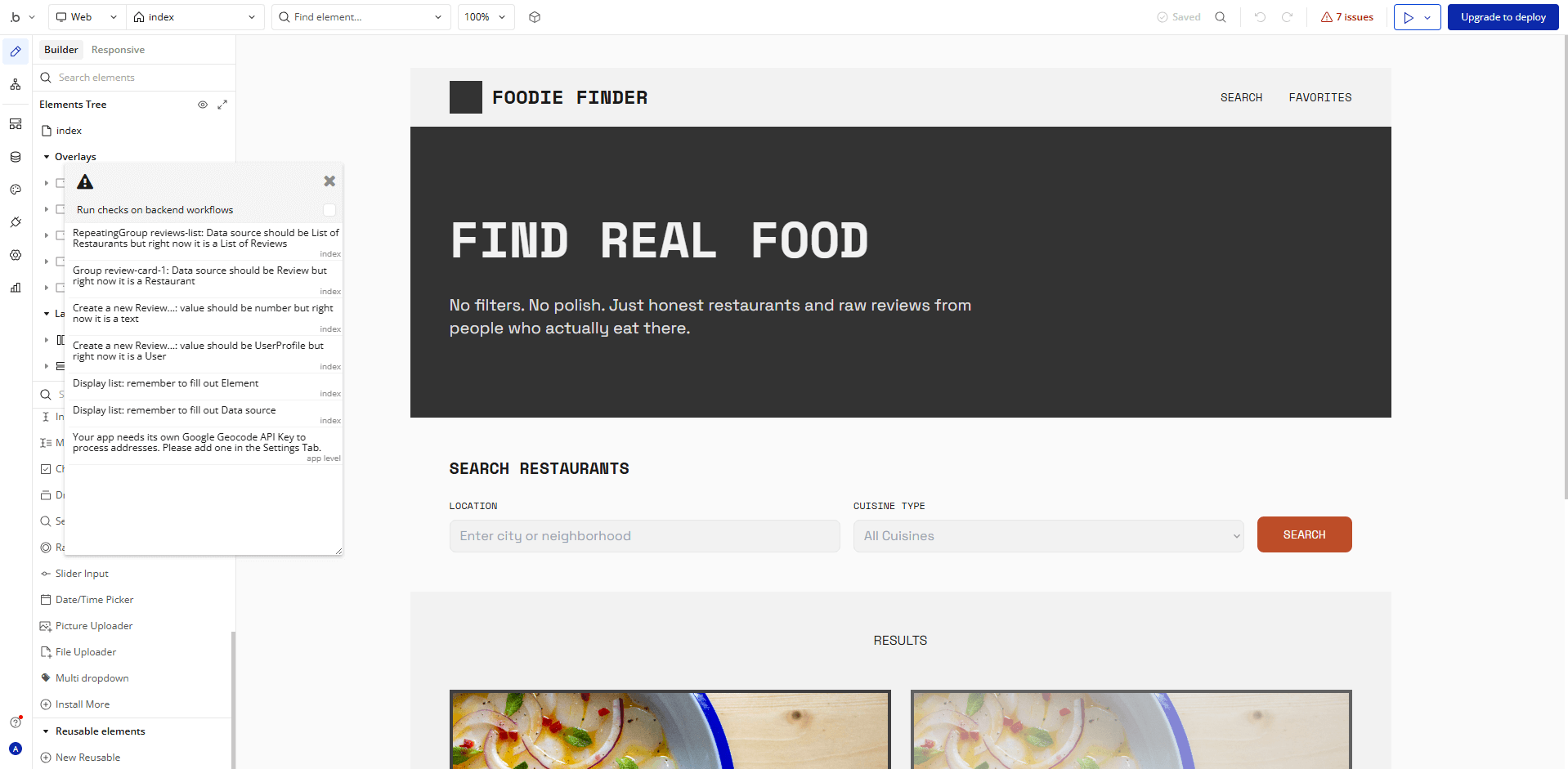 Bubble Food review website