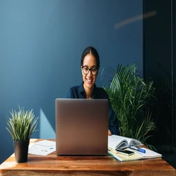 Person working on laptop