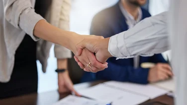 People shaking hands