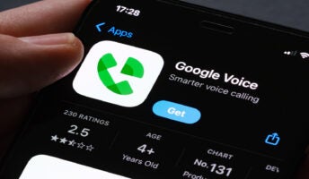 Google Voice app on app store