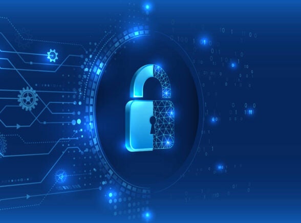 Padlock representing cybersecurity
