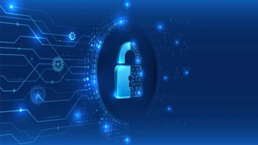 Padlock representing cybersecurity