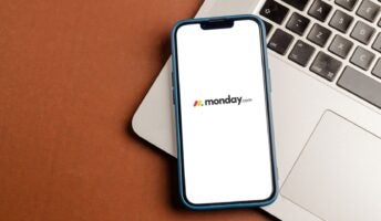 monday crm on mobile and laptop