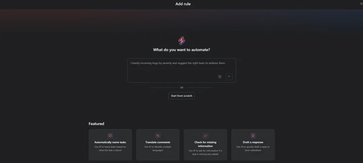Asana automations builder home