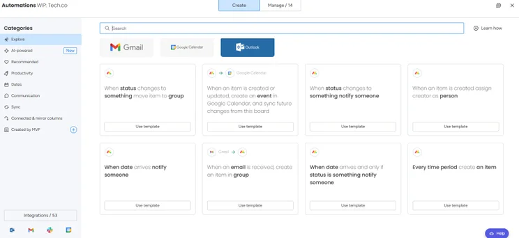 monday example automations