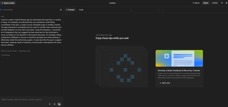 Google AI Studio generation tips