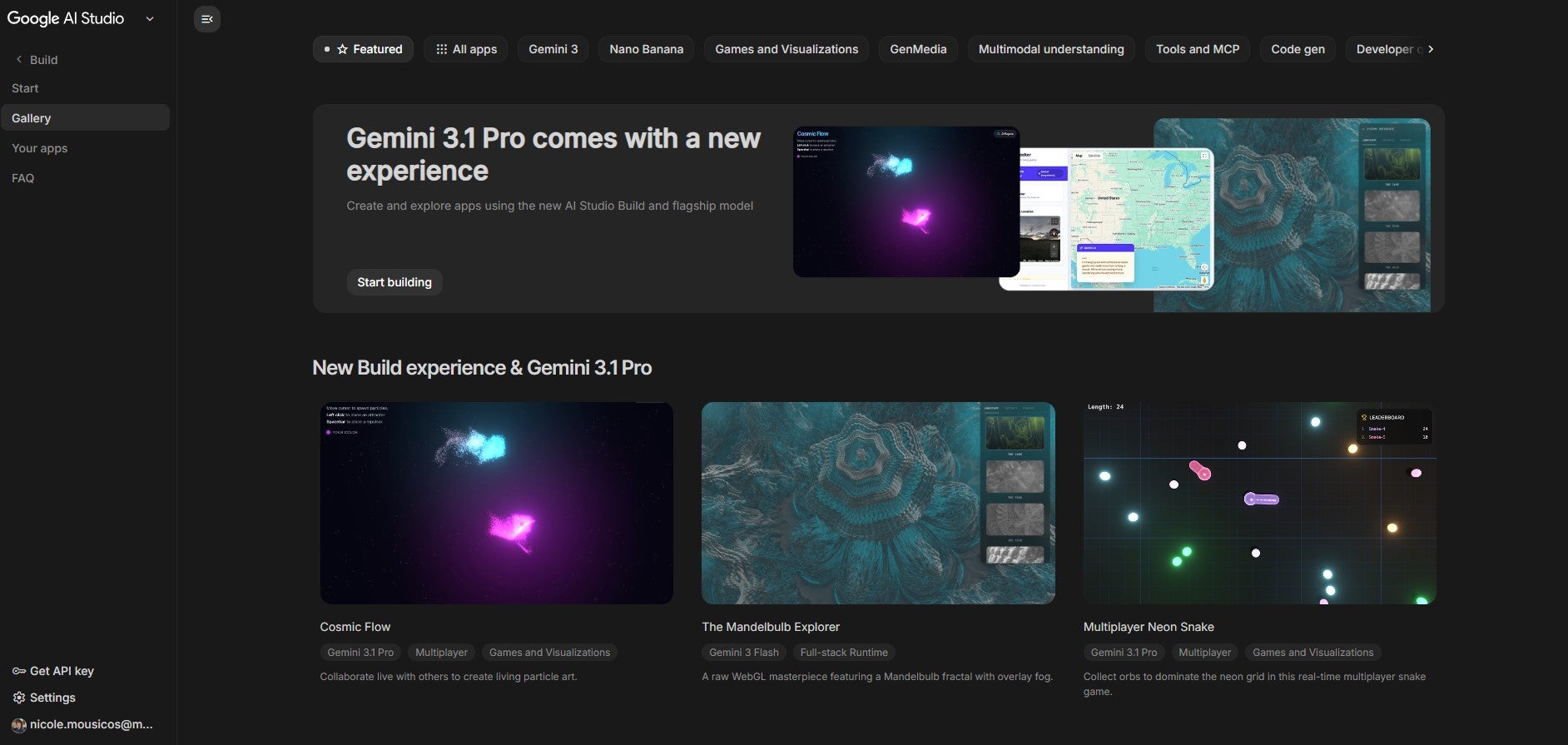 Google AI Studio templates