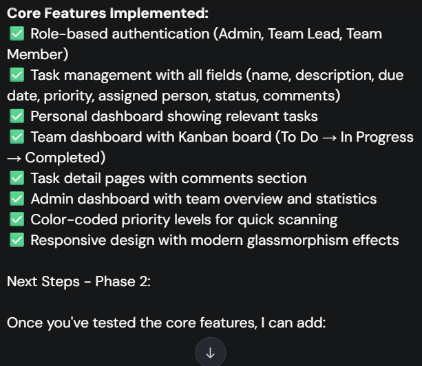 Screenshot of Hostinger Horizons testing. Source: Tech.co testing