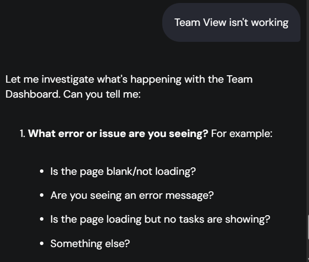 Screenshot of Hostinger Horizons testing. Source: Tech.co testing