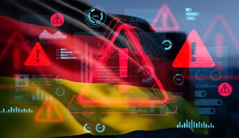 Artwork representing cybersecurity threats