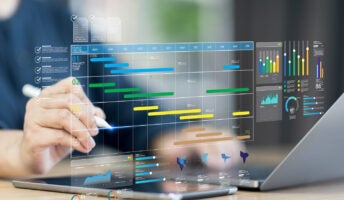 Person working on tablet