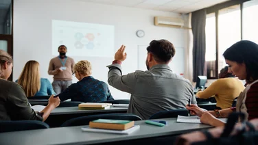 Person sitting in classroom