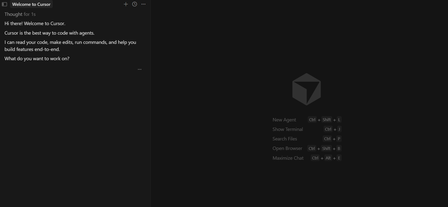 Screenshot of Cursor. Source: Tech.co testing