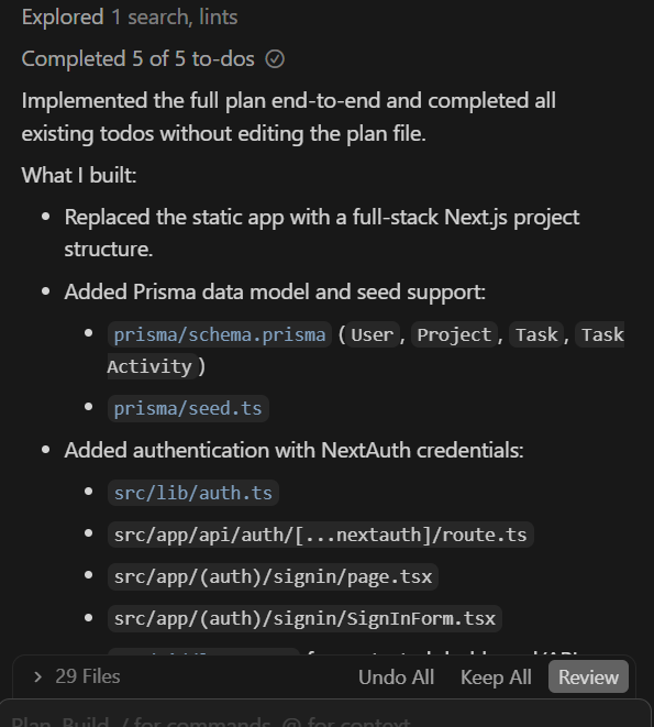 Screenshot of Cursor. Source: Tech.co testing