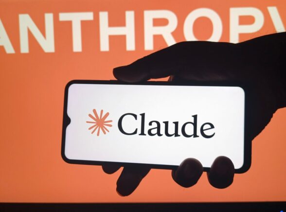 Claude logo on phone