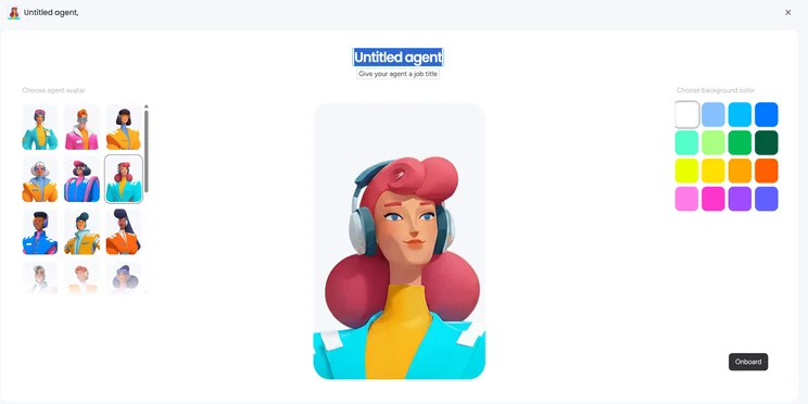 Screenshot of monday AI agent builder. Source: Tech.co testing