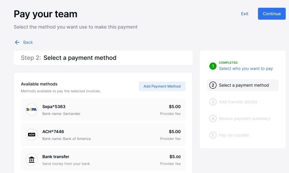 Screenshot of Deel. Source: Deel