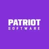 Patriot logo on purple background