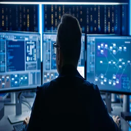 Worker monitoring screens cyber security