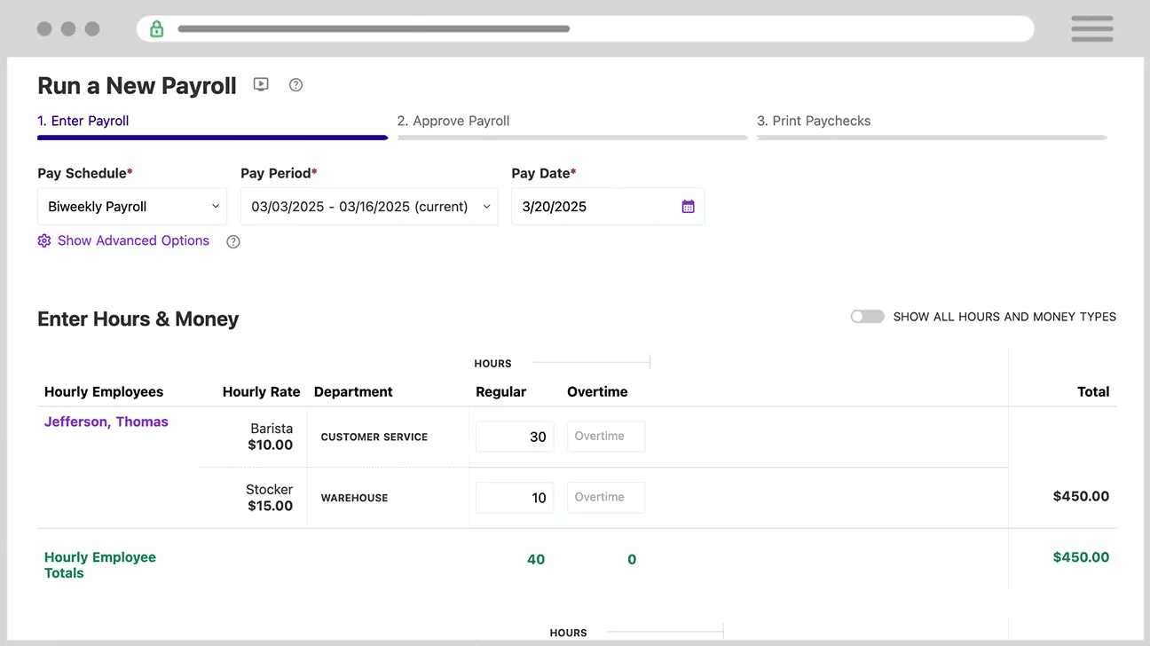 Screenshot of Patriot new payroll. Source: Patriot