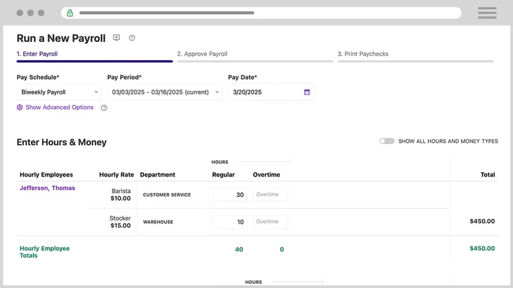 Screenshot of Patriot new payroll. Source: Patriot