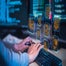 AI workflow graphic on computer