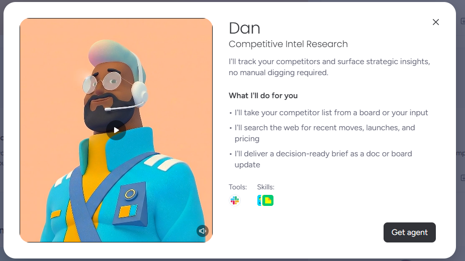 Screenshot of monday AI agents. Source: Tech.co