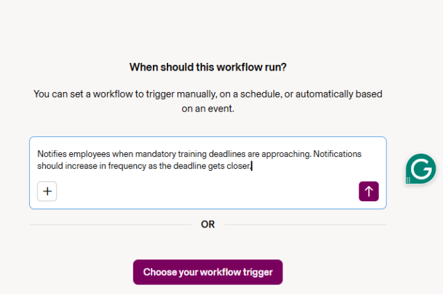 Screenshot of Rippling workflow builder. Source: Tech.co