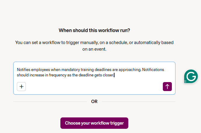 Screenshot of Rippling workflow builder. Source: Tech.co