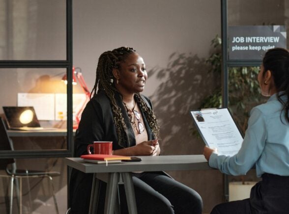 Job interview in office