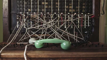 Old-fashioned switchboard