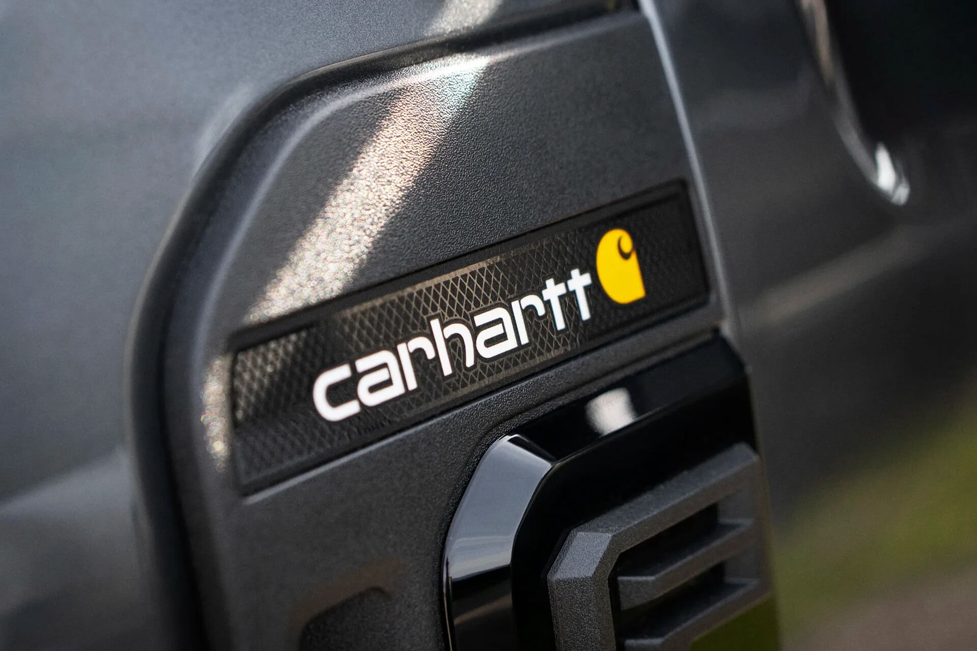 The Ford Super Duty Carhartt package includes brand logos