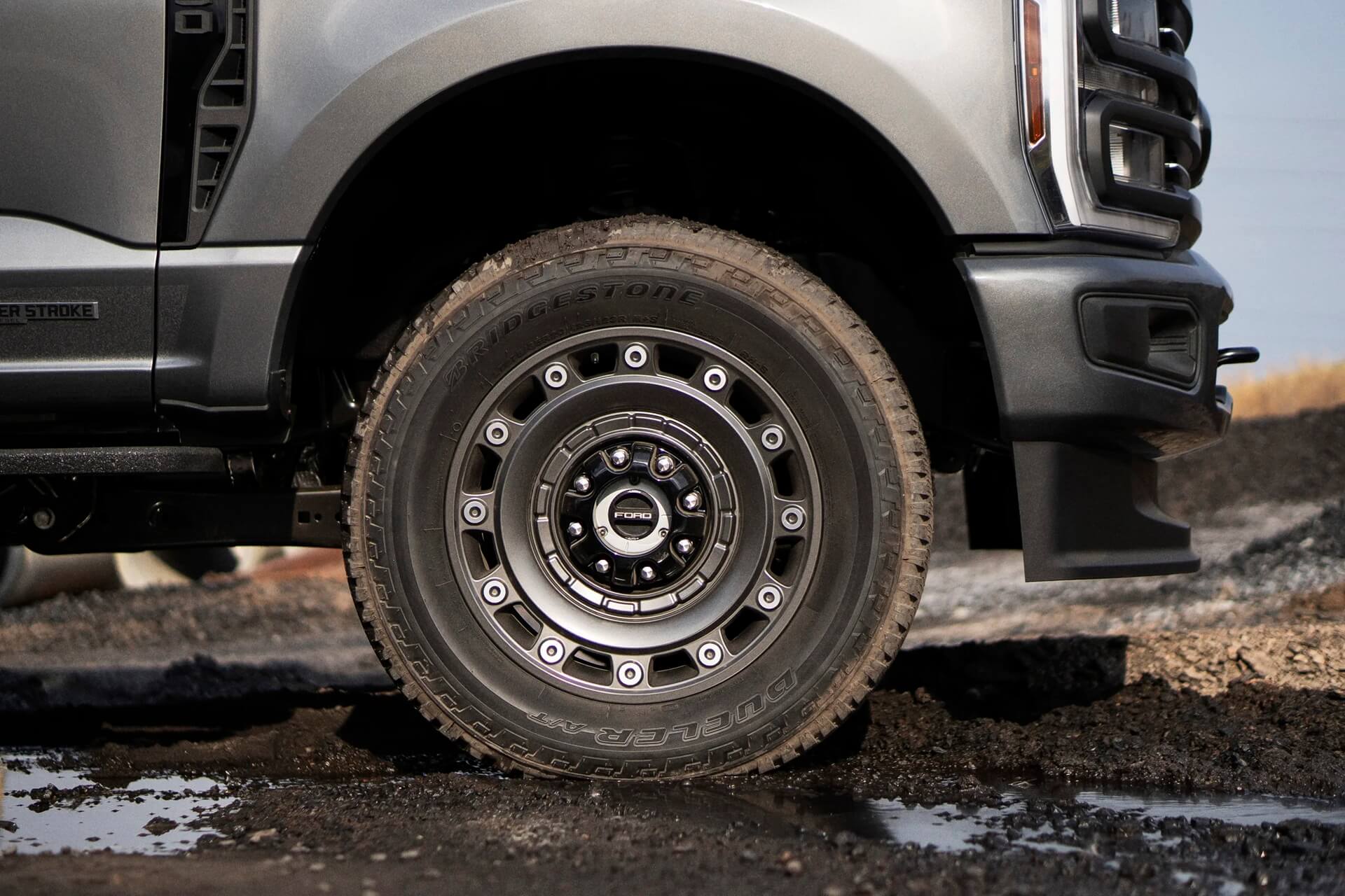 The Ford Super Duty Carhartt package comes with unique wheels.