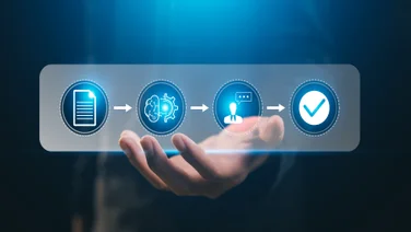 AI workflow graphic