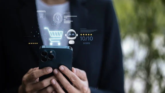 Agentic AI commerce graphic